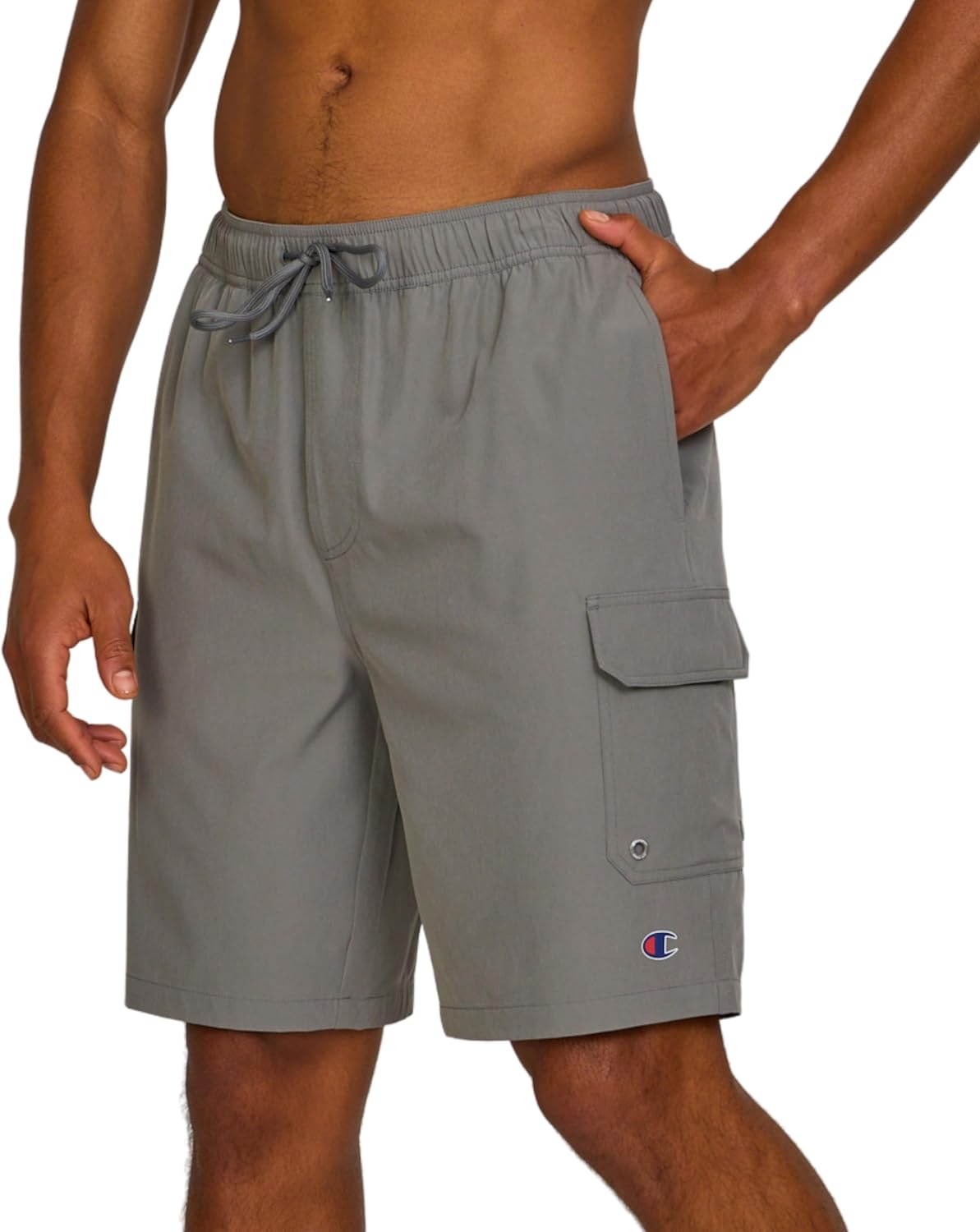 Champion Mens Swim Trunks with Mesh Liner Cargo Pocket- 9" Inseam Quick Dry Bathing Suit Board Shorts for Beach Swimming