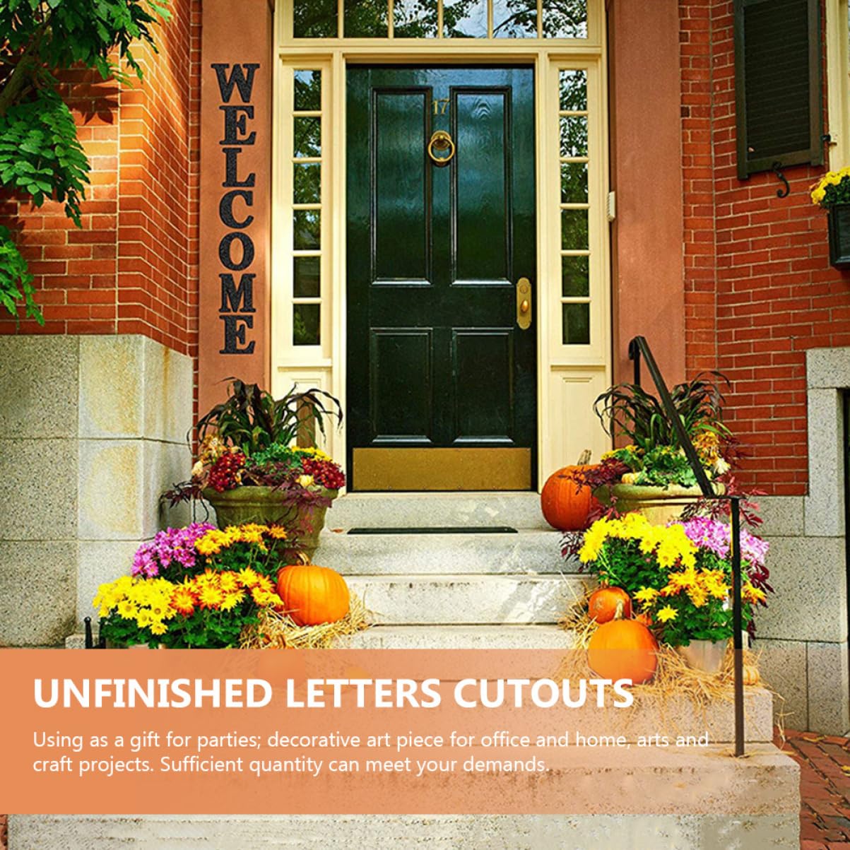 Levemolo DIY Kindergarten Craft Accessory 7pcs Blank Wooden Slices Letters for Painting