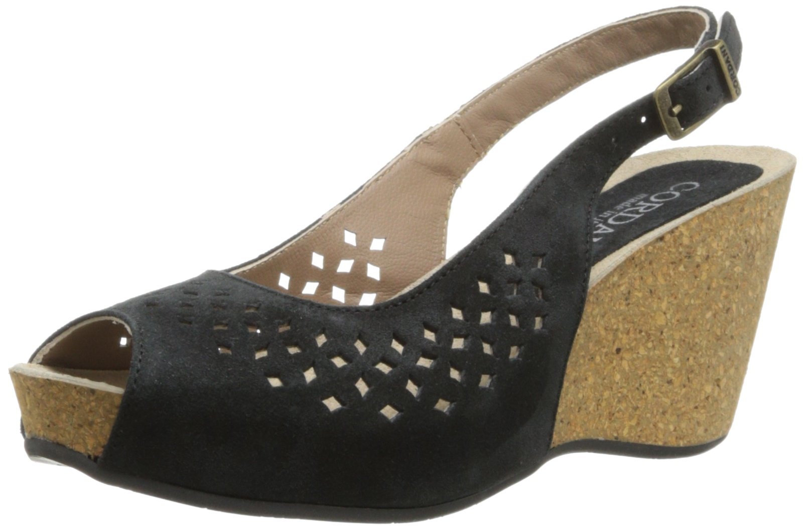 Cordani Women's Aurora, Black Suede, 36 BR/5.5-6 M US