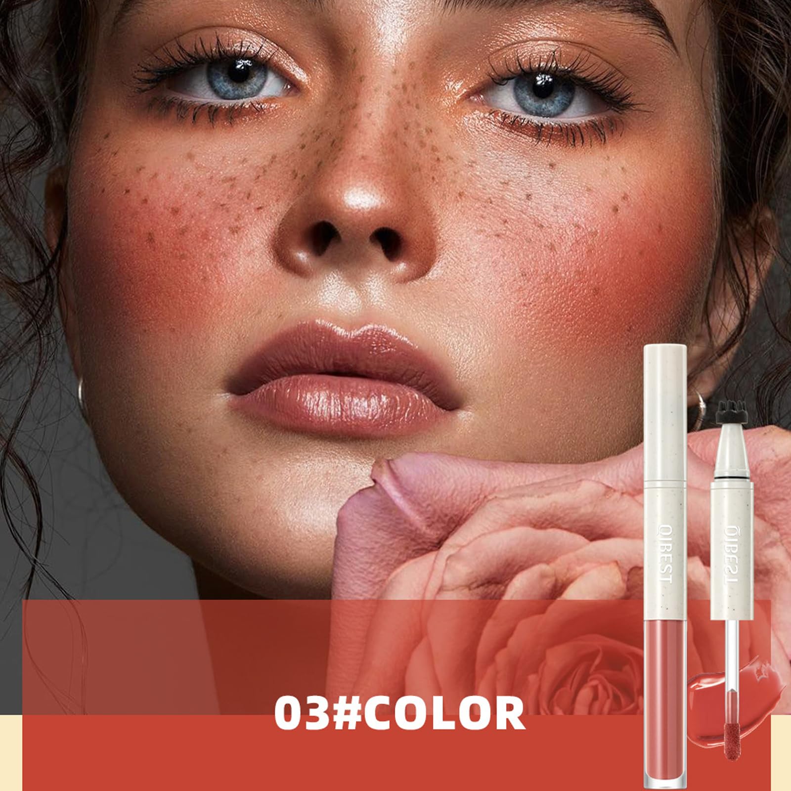 Freckle Blush Pen 2-in-1 Liquid Freckle Stamp & Blush Pen, Waterproof Cream Blusher for Natural Effortless Sun-Kissed Look - Image 3