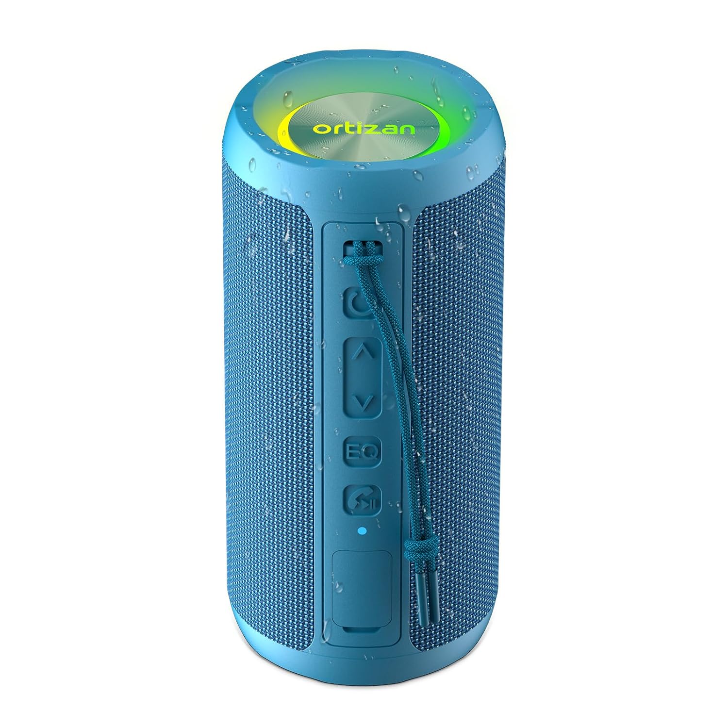 Ortizan Wireless Portable Bluetooth Speaker IPX7 Waterproof Dustproof and Rustproof Powerful 24W Sound Enhanced Bass 30-Hour Battery 360