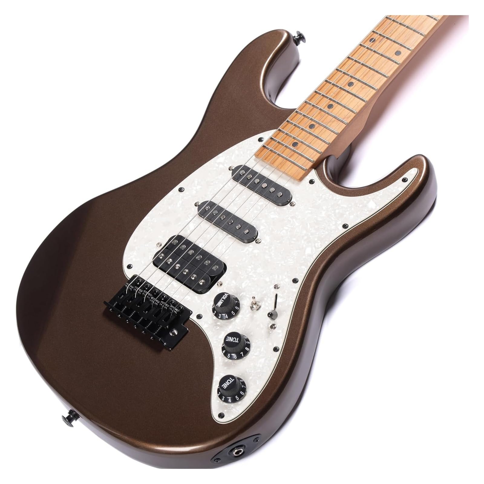 Standardowy instrument do gitary elektrycznej z solidnym korpusem i metalowym wykończeniem gitara elektryczna zestaw
