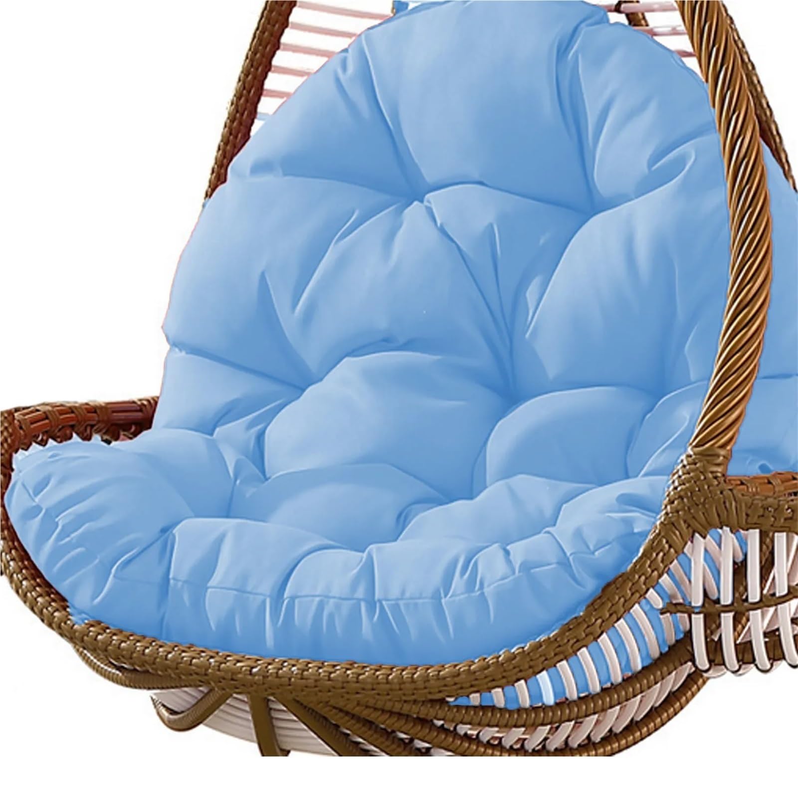 Bflcwstd Blue Egg Chair Cushion Swing Hanging Basket Seat Cushion Thickened Balcony Egg Hammock Rocking Chair Pads For Home Patio Garden Living Rooms(Blue)