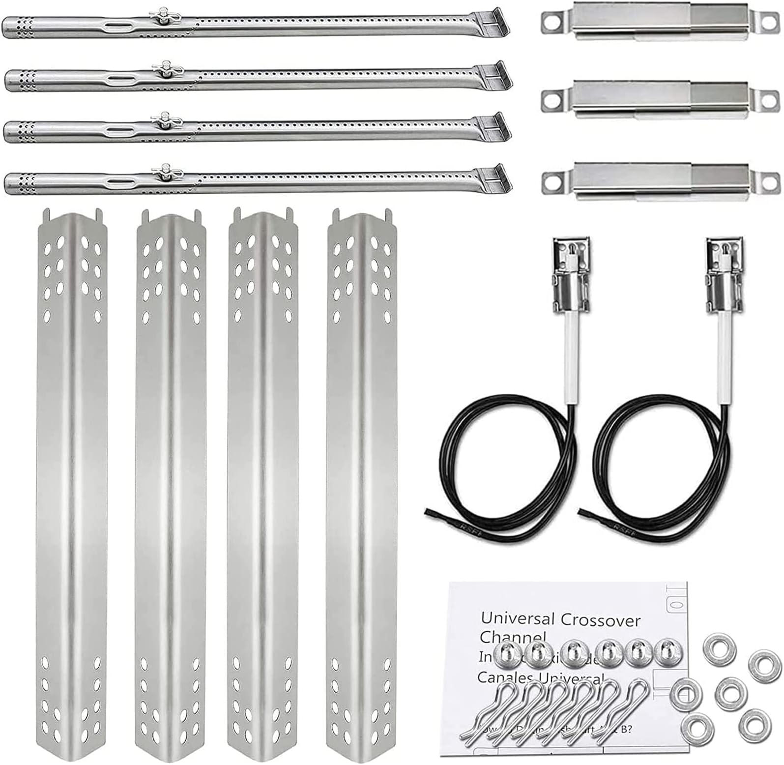 BBQration Grillzünder Für Charbroil Gas2Coal 3 Brenner - Ersatzteile Mit Druckknopf