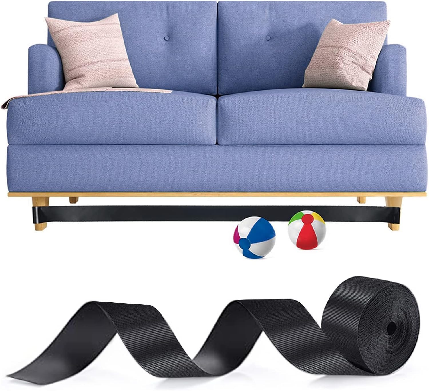 Toy Blocker for Under Couch and Under Bed, Adjustable Gap