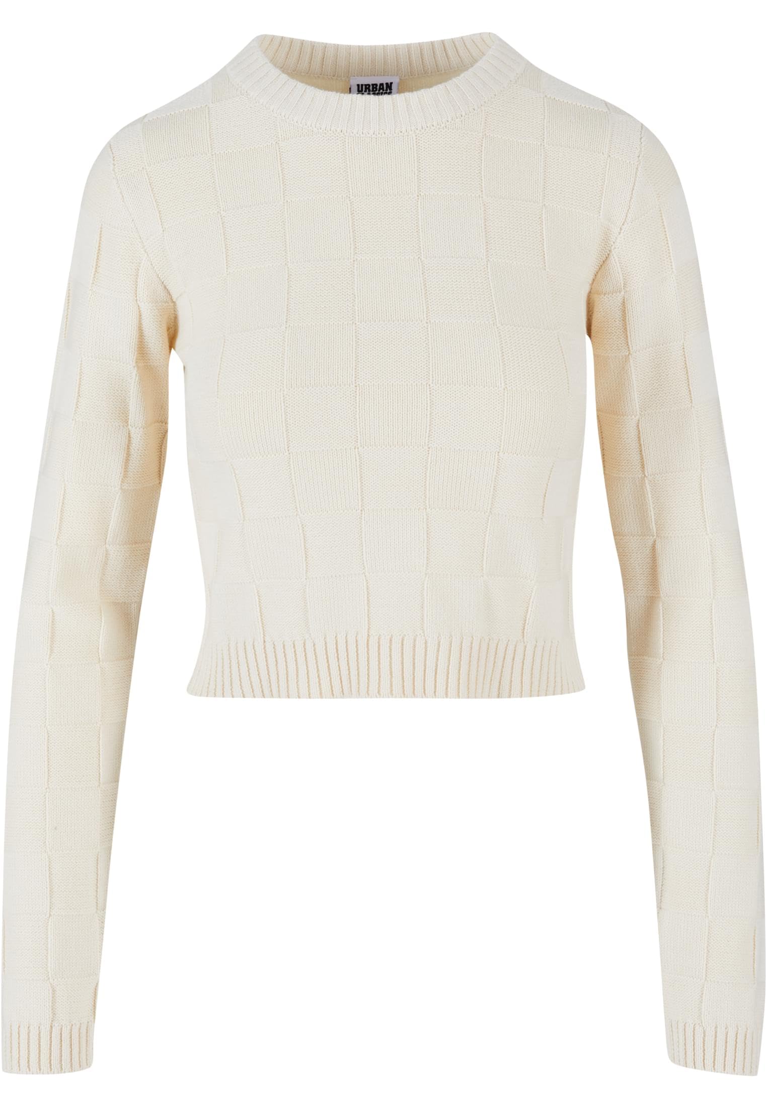 Urban Classics Damen Ladies Check Knit Sweater