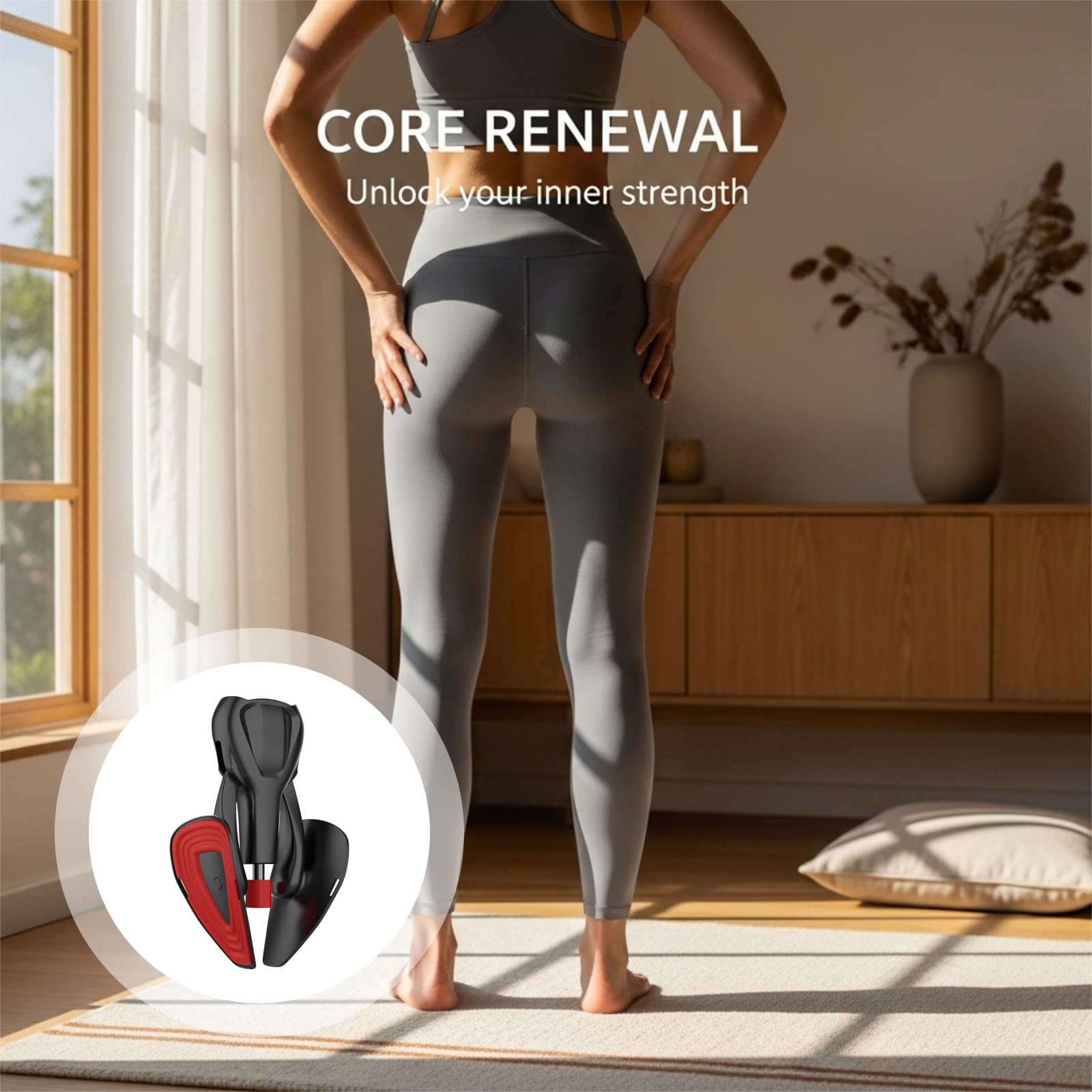 Exerciteur de Kegel, appareil réglable 0 à 110 lb, 0 à 50 kg pour le renforcement du plancher pelvien, des cuisses, des fesses, récupération après accouchement, exercice anal, plastique, métal,