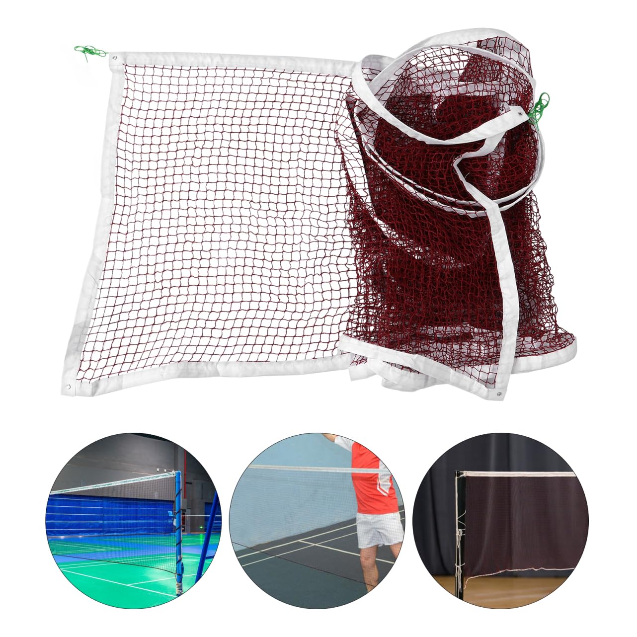 Milisten Filet De Badminton Polyvalent pour Usage Intérieur/extérieur Fabriqué en Polyester Facile À Installer pour Le Beach-Volley