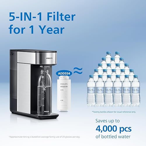 Miniatura 4 de Filtro de agua de ósmosis inversa para encimera, PHILIPS 31 puro a drenaje, sistema de filtración de agua 5 en 1, dispensador purificador con