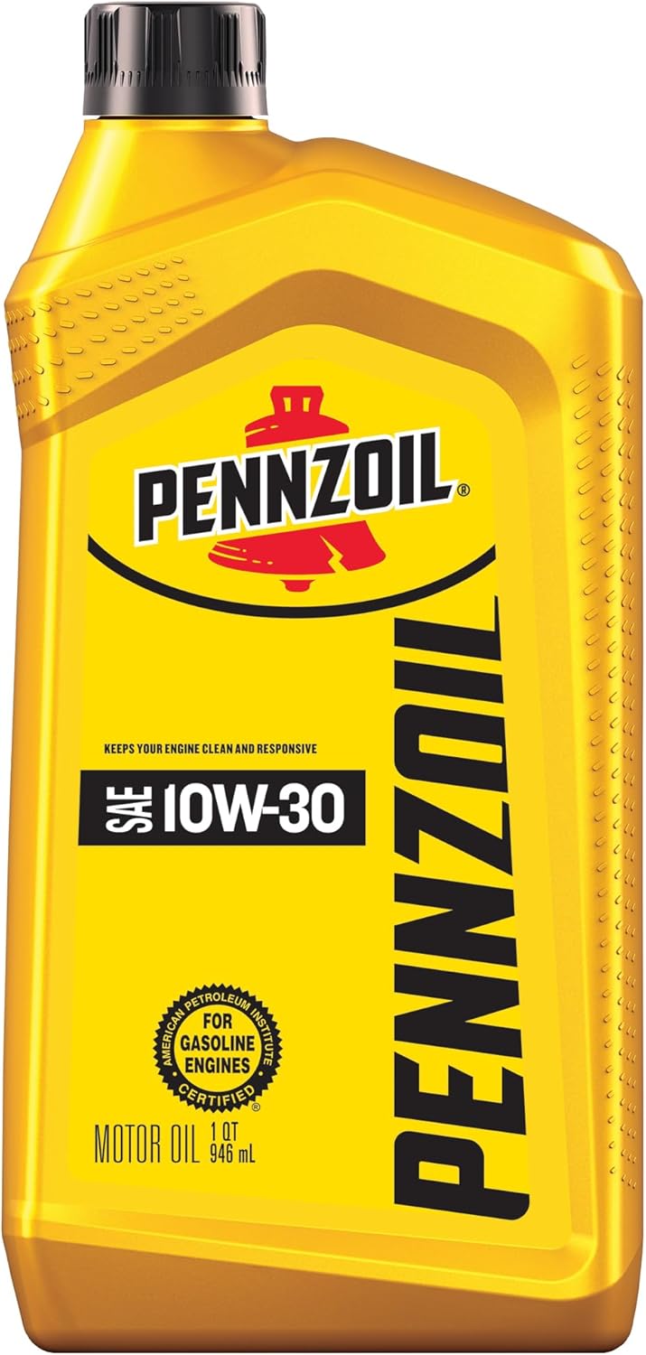Pennzoil 10W-30 Conventional Motor Oil 1 Quart - Proven Wear Protection & Clean Engines for Cars SUVs Trucks