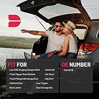 Vista 49 de BDFHYK C16-17796 20 inch 110Lbs/490N Gas Struts Shocks Lift Support for are Leer Camper Shell Topper Rear Window, Truck Bed Cover, Cabinet lid Door