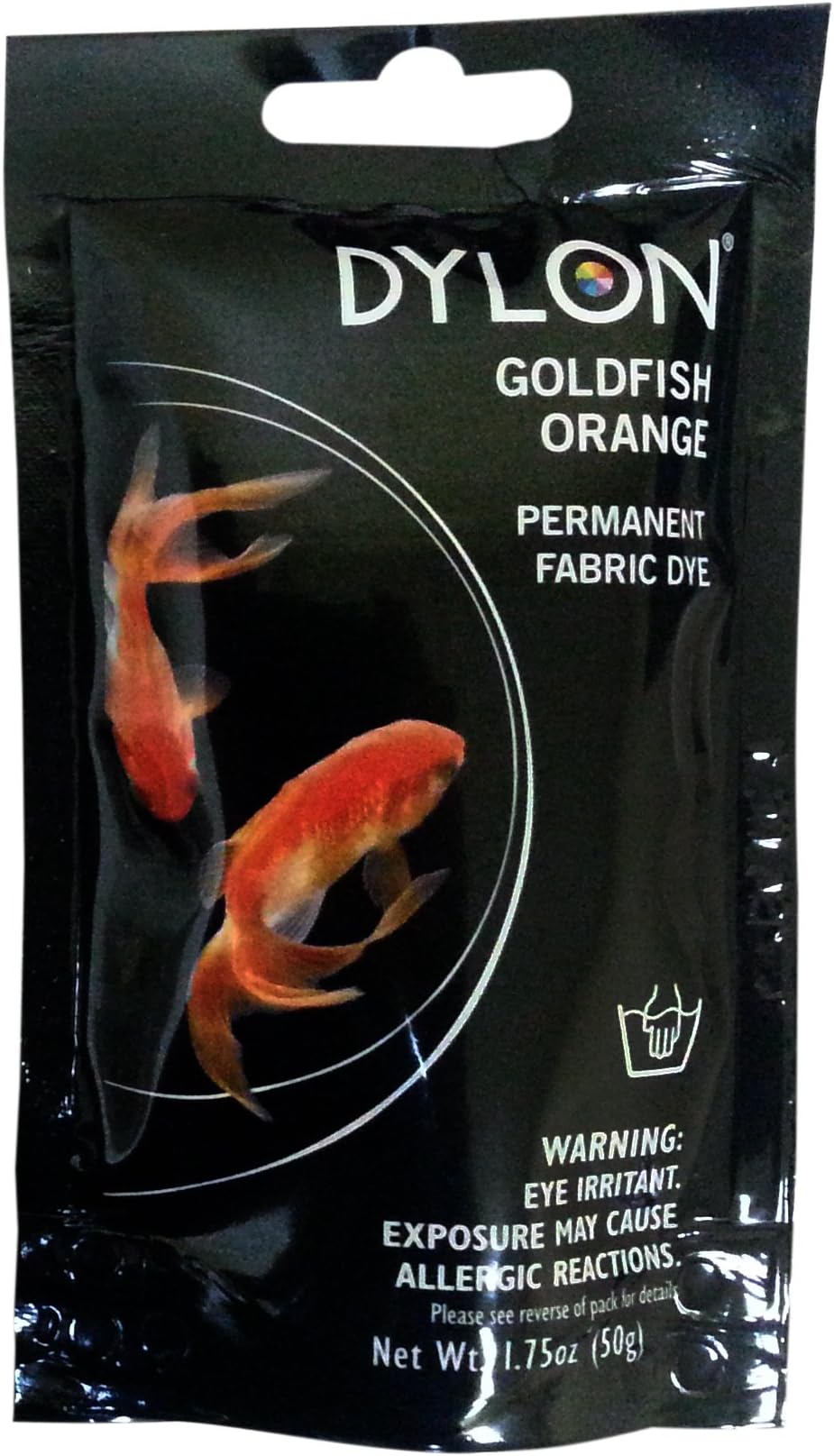 Dylon 87055 Permanent Fabric Dye, Goldfish Orange, 1.75-Ounce