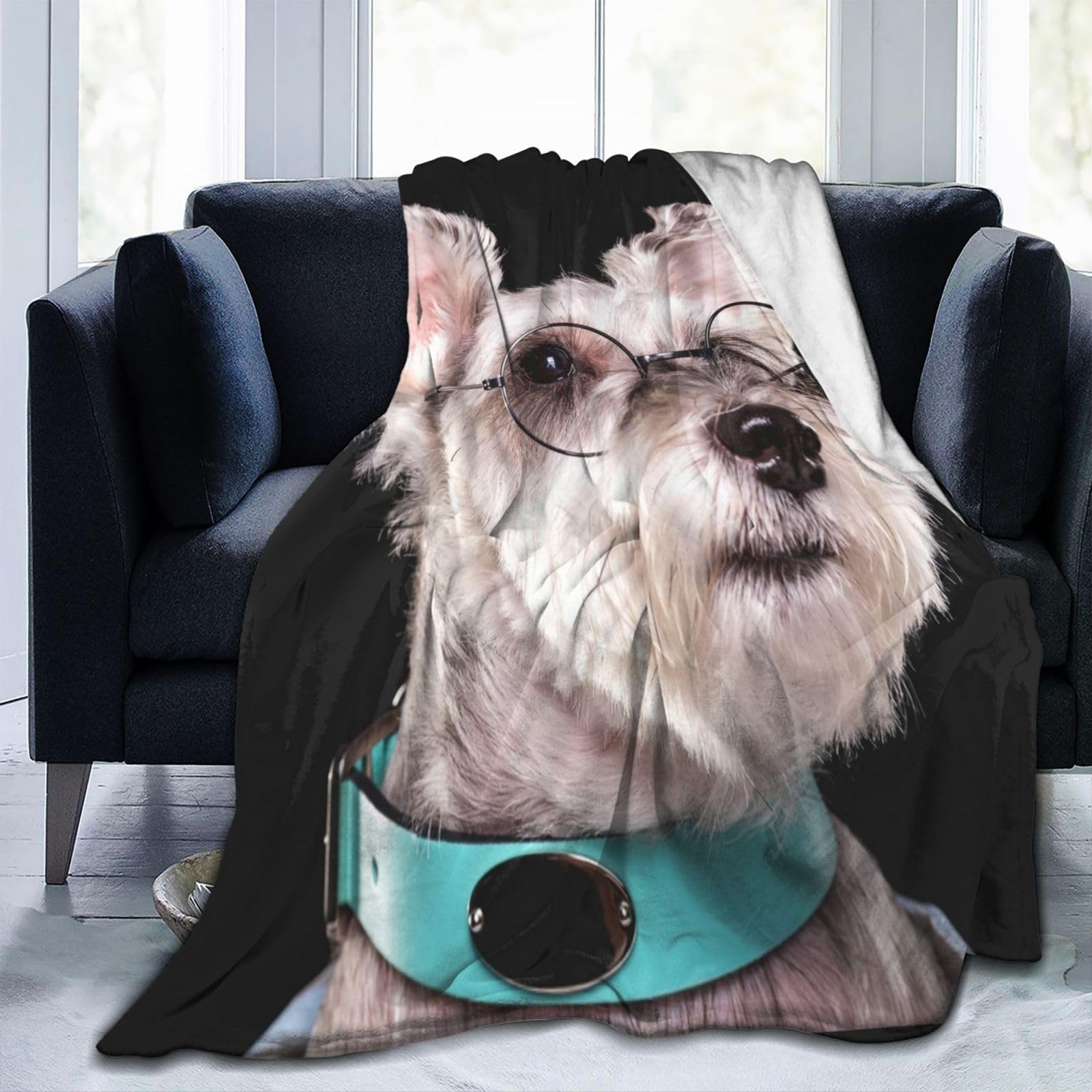 シュナウザー毛布セット シュナウザーグッズ ブランケット スリッパ マット タフティング