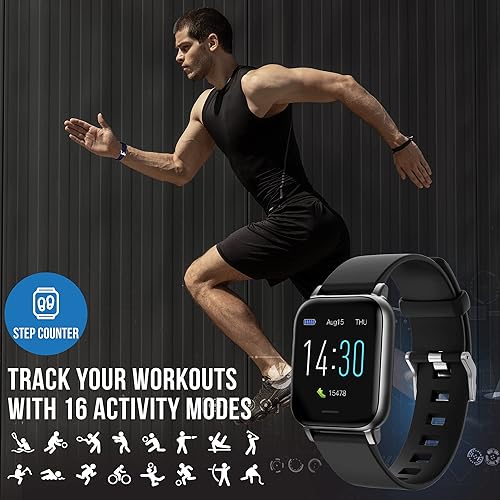 Miniatura 2 de Reloj de contador de pasos Meta Pro Monitorea el progreso con este reloj inteligente Rastrea calorías con 16 modos deportivos graba la distancia con