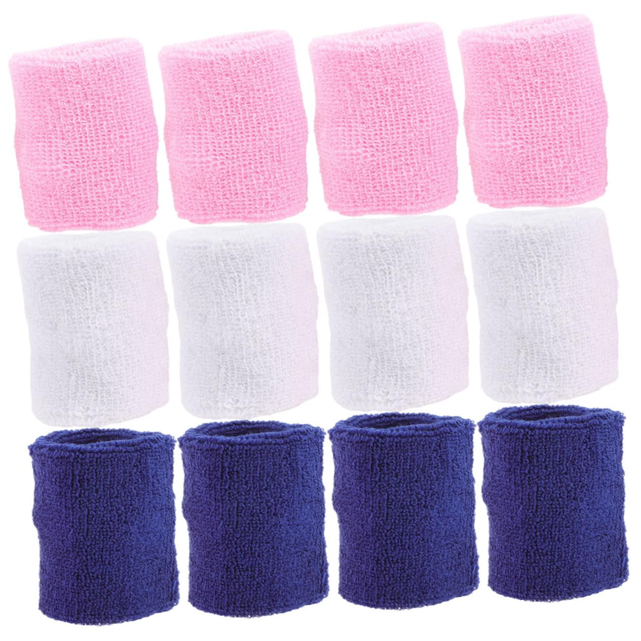BESPORTBLE 60pezzi Bracciali Sportivi Assorbenti Per Polsi Da Morbido Per Teenagers Protezione e Supporto Elastico Per Corsa Basket e Allenamento
