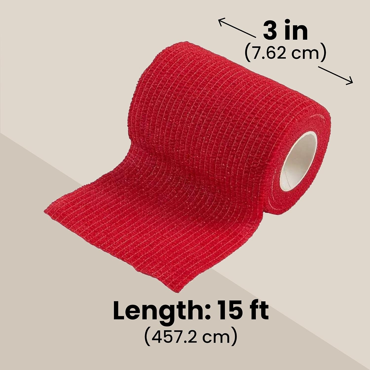 Juvale Cohesive Self-Adherent Bandage Wrap - Elastic Support for Sprains & Sports Tape - Vet Wrap for Horses & Dogs - Hand-Tearable Design & Grip Tape - 24 Rolls, 3 in x 5 yd, Multicolor - Image 5