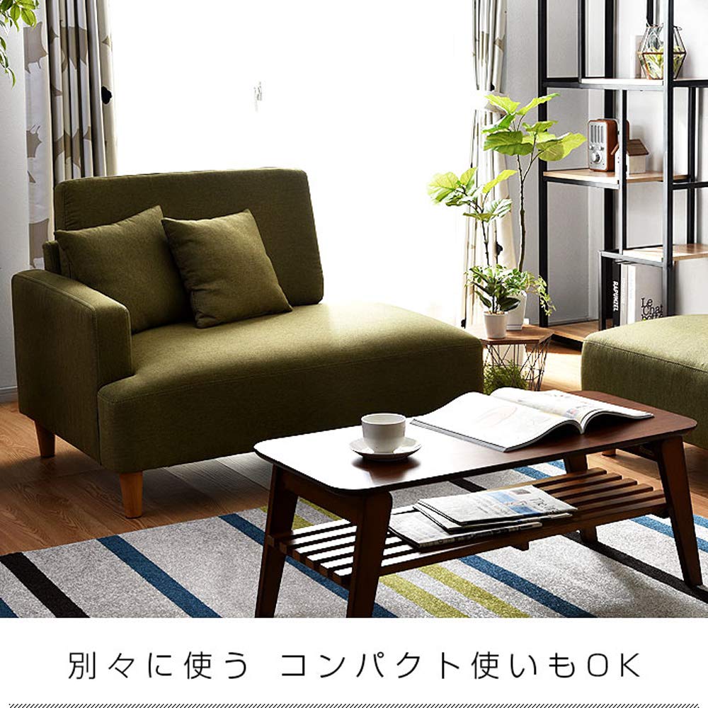 Amazon.co.jp: ワイエムワールド ソファ ソファー 2人掛け オットマン 