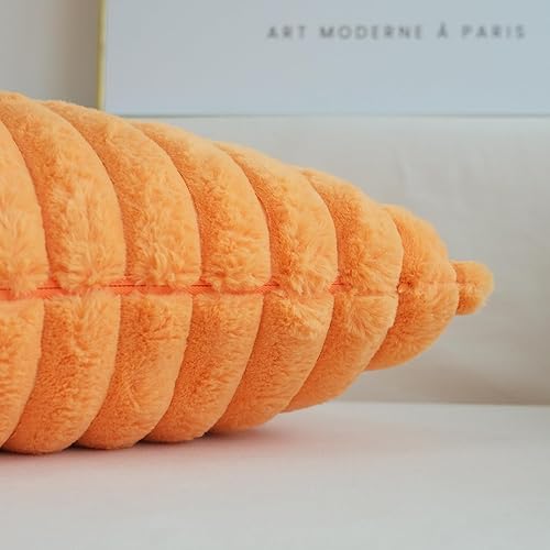 Miniatura 5 de JOJUSIS Paquete de 2 fundas de almohada decorativas de felpa de pelo sintético para sofá, fundas de almohada suaves para otoño (color naranja, 18 x