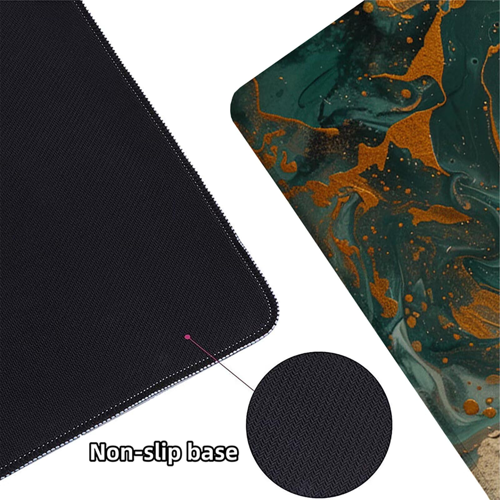 BúHo Alfombrilla Ratón Gaming XXL 1500x800 mm, Alfombrilla Gaming Verde Mousepad con Base de Goma Antideslizante, Impermeable Desk Mat para Teclado y Raton, Accesorios Gaming, Regalos de Hombre 9-D