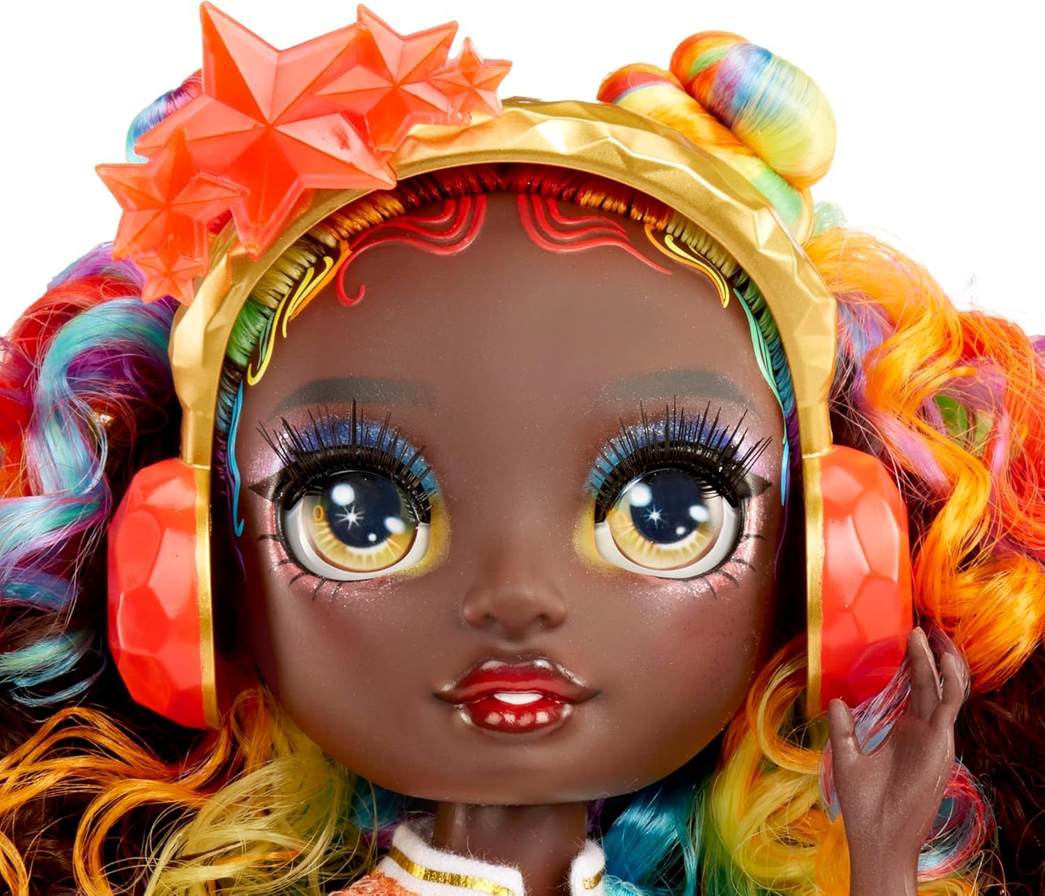 Rainbow High Creative Crystals Iris - Regenbogenfarbene 28 cm Modepuppe mit Make It Kit für Kristall-Accessoires, Ring für Dich, Basteln, Harz-Spielset, Geschenk für Kinder ab 8, Nicht ESSBAR