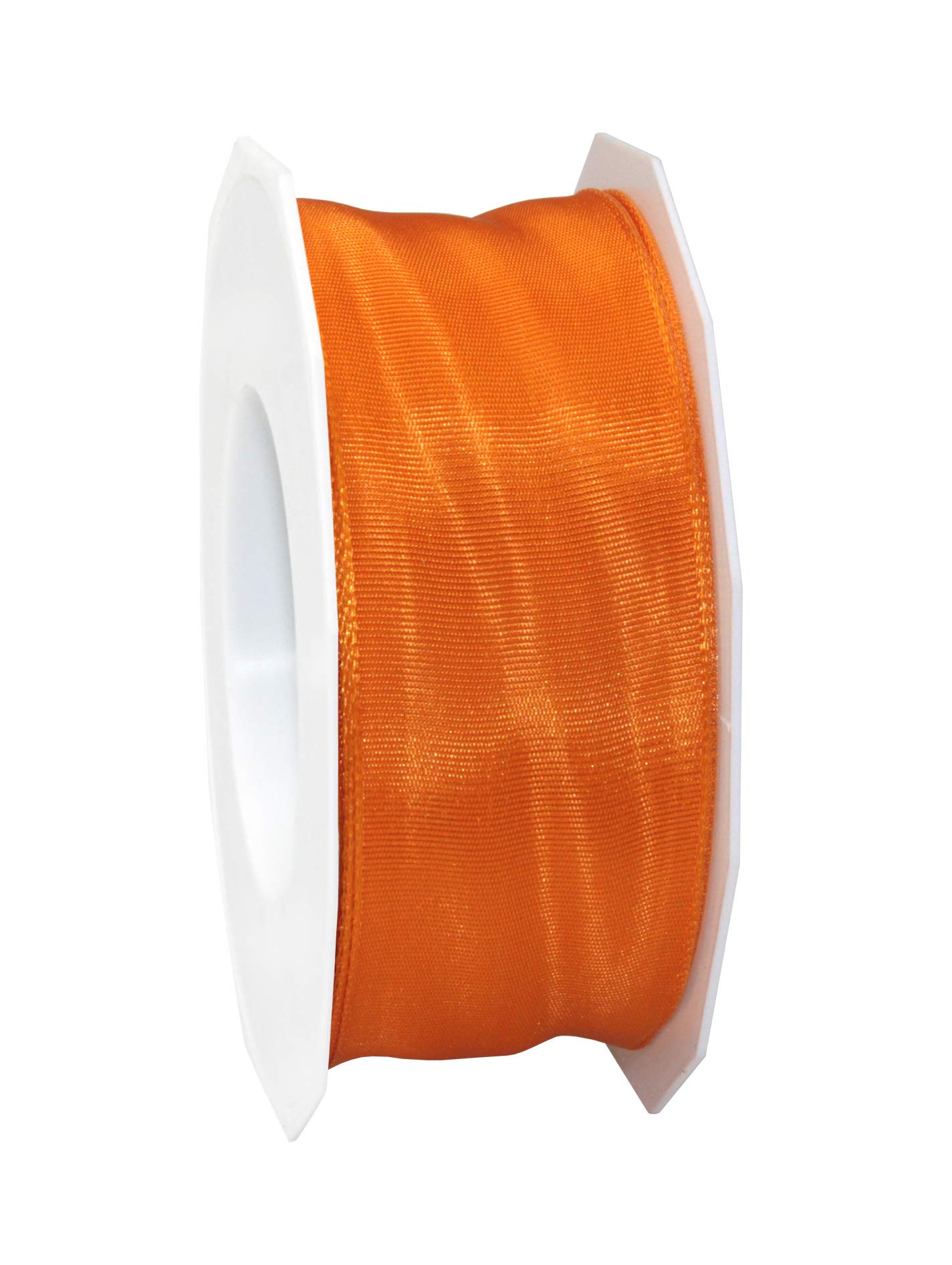C.E. Pattberg Präsent 40 mm 25 m Ribbon Wired Tafetta Lyon Orange