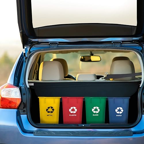 Miniatura 6 de Acrimet cubo de basura para reciclado 13 QT (4 unidades)