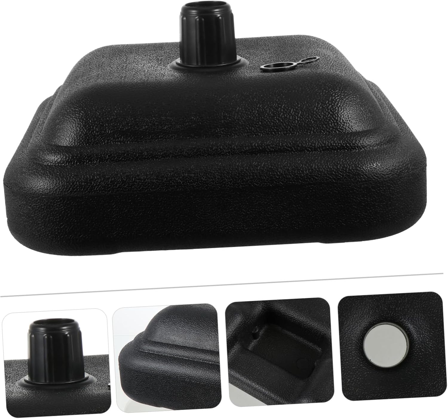 1pc Umbrella Base for Outdoor Use Fillable Water Sand Supports up to Poles Plastic Sunshade Stand for Beach Garden and Patio