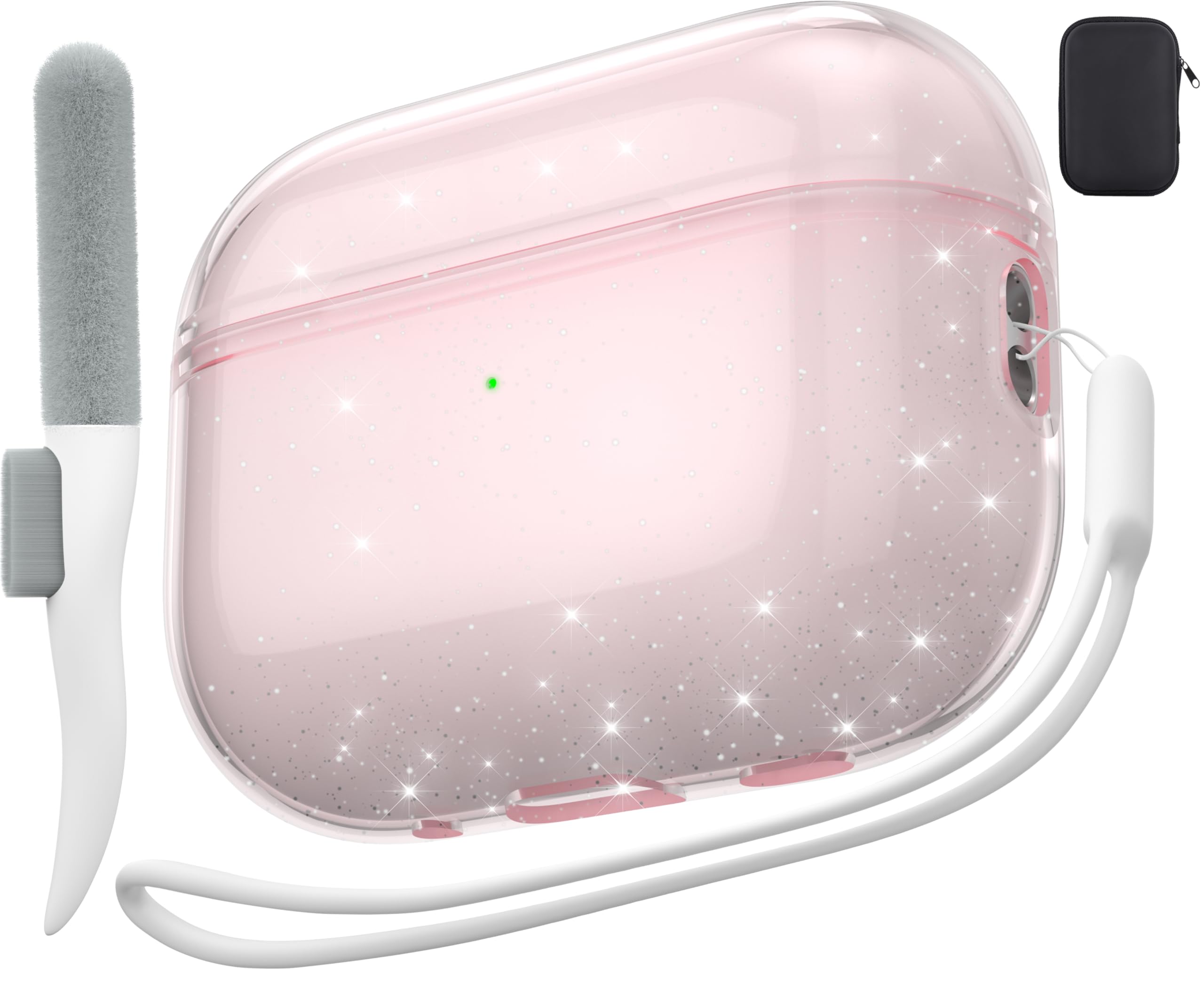 Valkit Compatible AirPods Pro Case Clear, Soft TPU AirPods Pro Case Protective Cover with Cleaning Pen Shockproof for AirPods Pro 2nd/1st Gen 2023/