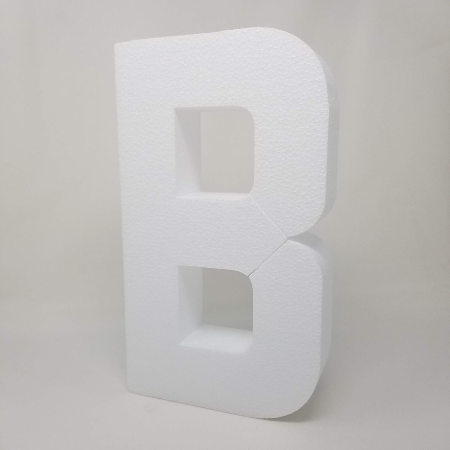 Free Standing - EPS Smooth Foam Letters for Weddings, Cakes, Arts & Crafts - B, 24" High - Jumbo