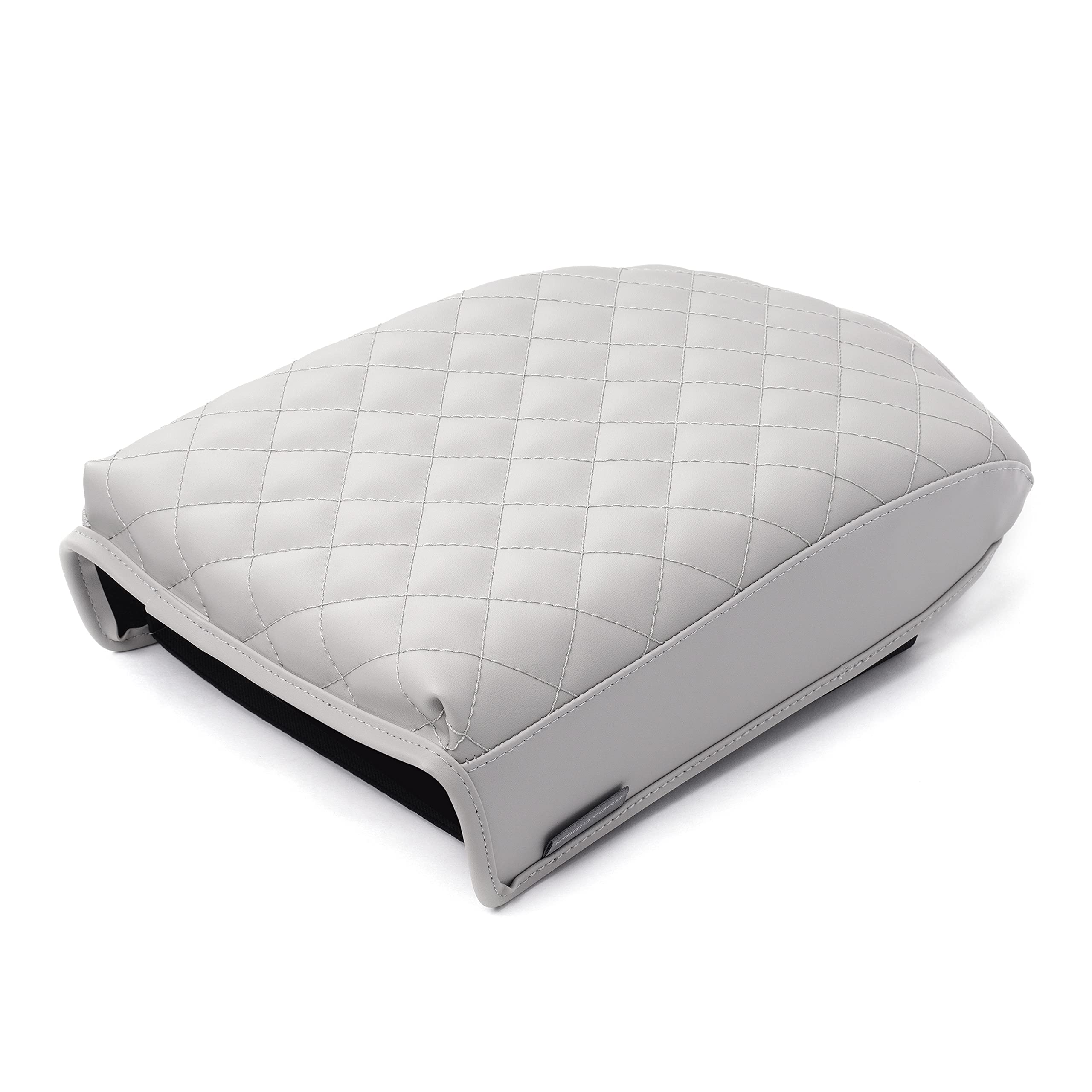 KMMOTORS Telluride (2020~2023) - Funda para reposabrazos de Consola, Cuero Vegano, Protector de Tapa de Consola, antiarañazos (Gris)