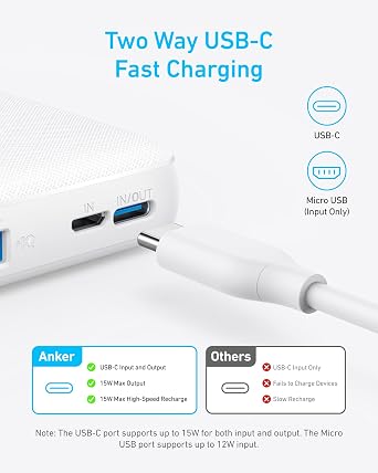 Anker MagGo Power Bank, Ultra-Slim 10,000mAh Magnetic Battery Pack Power Bank (PowerCore 10K)