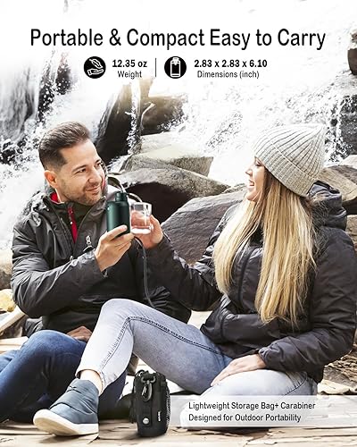 Miniatura 5 de Purificador de agua eléctrico de supervivencia, sistema de filtración de agua de 5 etapas de 0.01 micrones, con iluminación de emergencia, filtro de