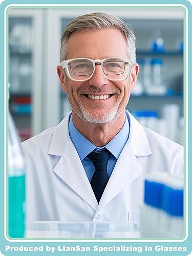 Miniatura 10 de LianSan Gafas de seguridad antivaho de gran tamaño para mujer, con certificación Z87.1, para enfermeras, gafas tintadas para colocar sobre gafas