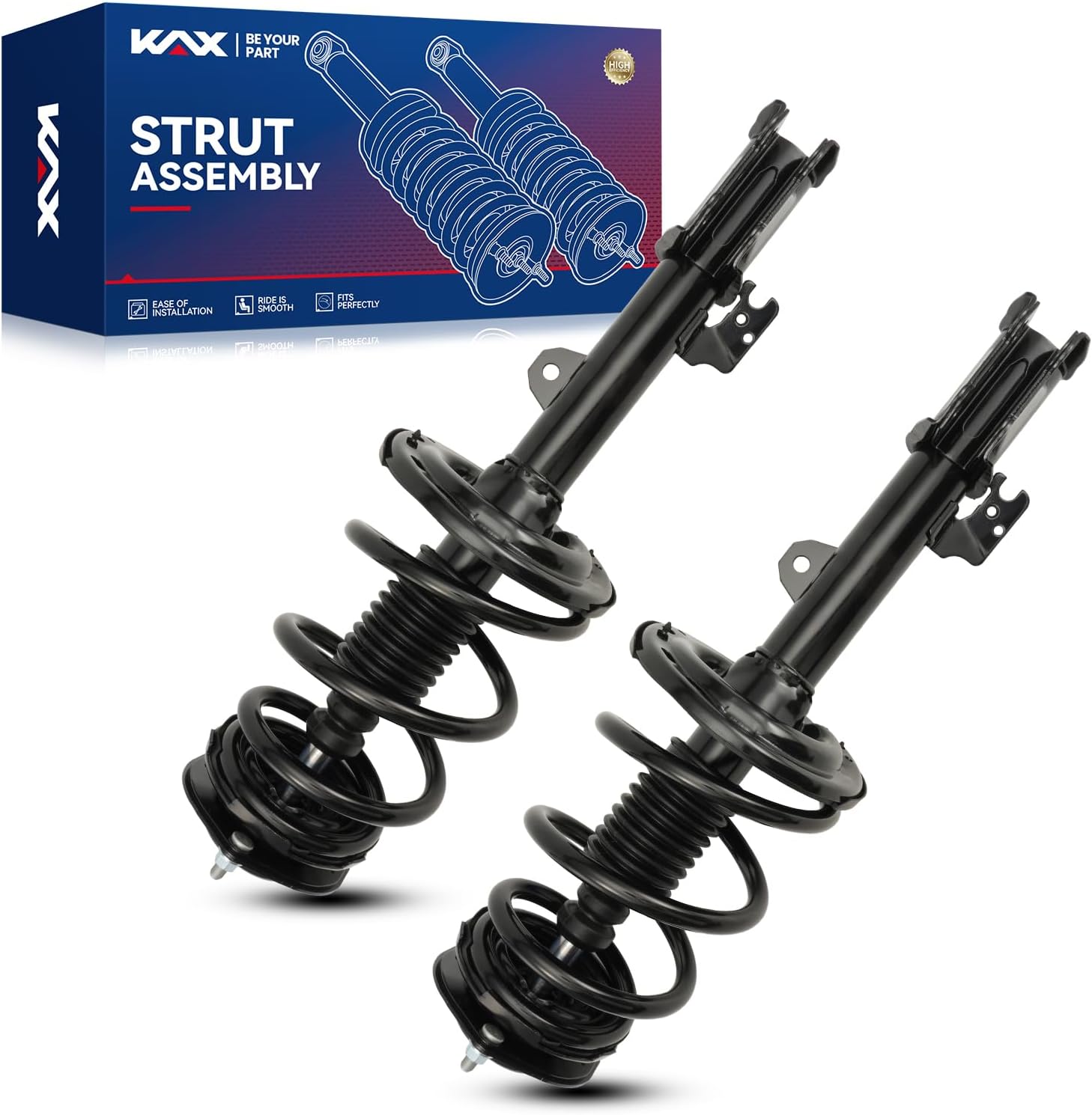 KAX Front Complete Struts and Shocks Absorber Assembly Replacement for Venza 2009 2010 2011 2012 Set of 2 172962 172963