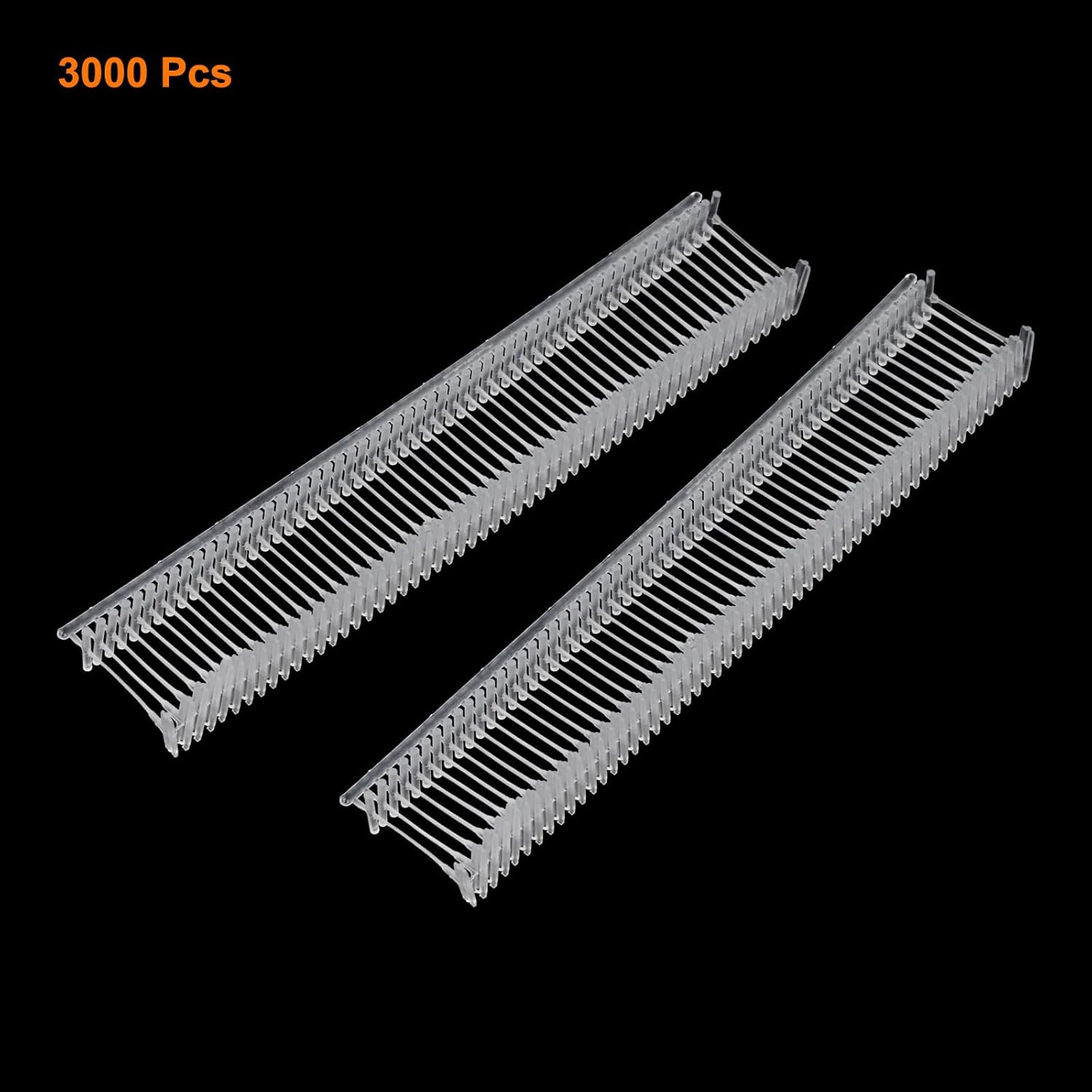 MECCANIXITY 3000pcs Standard Tagging Gun Fasteners 0.7x0.3 Inch Plastic Tags Clothing Tags Transparent 12mm/0.5inch Tags Barbs Attachments for All Standard Price Tag Gun - Image 3