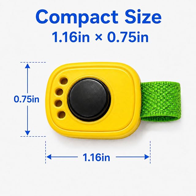 Foto 4 de 7 de Omnikryp 6 Piezas Clicker Perro, con Anillo Clicker, Diseño Ergonómico Adiestramiento Clicker-Perro