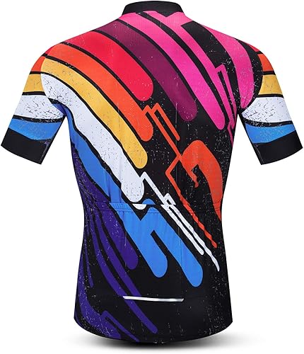 Vista 22 de Hotlion Verano Ciclismo Jersey Hombres Mountain Bike Jersey Secado rápido Bicicleta Camisa Manga Corta Ciclismo Ropa