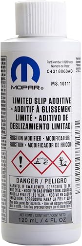 Líquido Mopar Genuino 4318060AC aditivo de deslizamiento limitado - 4 onzas Botella