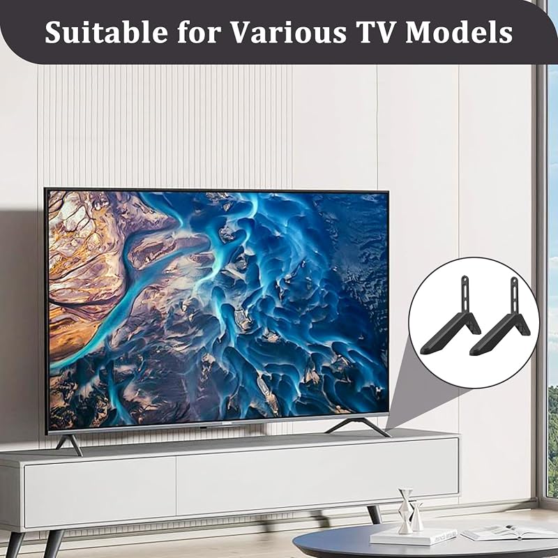Qneneam univerzális TV talp 24-40 colos LCD LED plazma tévéhez, alumínium állvány