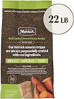 Vista 6 de Merrick - Alimento seco para perros, receta de cordero real y batata libre de granos, 22 libras, en bolsa