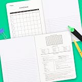 Mead Composition Notebook, Wide Ruled Paper, 9-3/4" x 7-1/2", 100 Sheets per Comp Book, Black/White (09920) – view 3