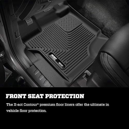 Miniatura 6 de Husky Liners X-act Contour Series  Revestimientos de piso delantero - negro  52731  Compatible con Ford F-250F-350 Super Duty CrewSuperCab
