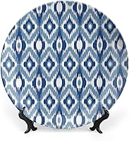 Vista 14 de XISUNYA Plato decorativo de porcelana redonda de 6 pulgadas, con texto en inglés "I Love You to The Moon and Back", diseño romántico con texto