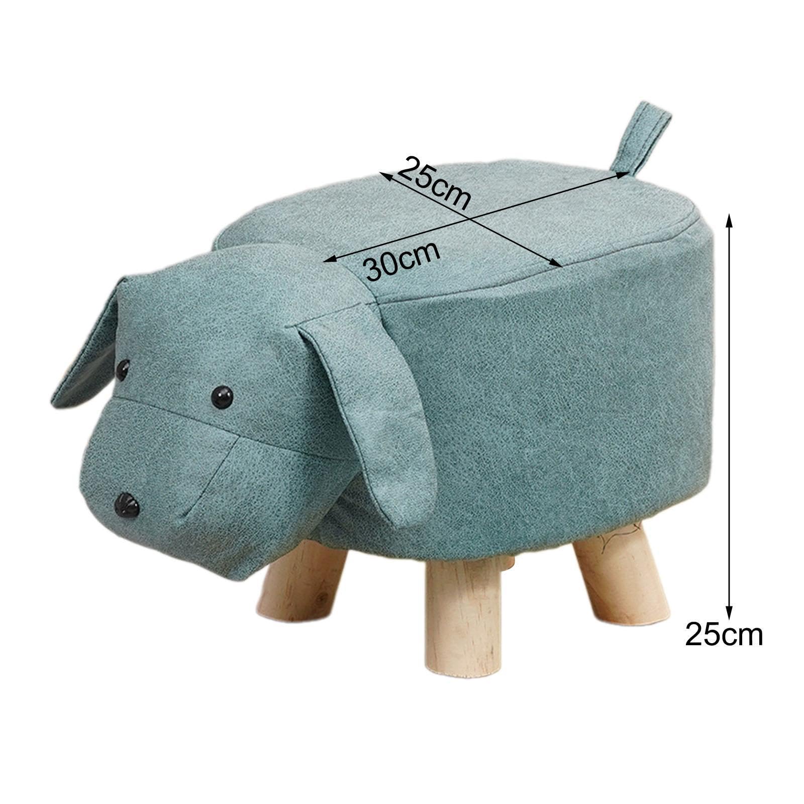 Baoblaze Kinder-Fußhocker, Kinderstuhl, Rutschfester, dekorativer Hocker, süßer Fußhocker, Fußstütze für Eingangsbereich, Spielzimmer, Schlafzimmer, Blauer Hund