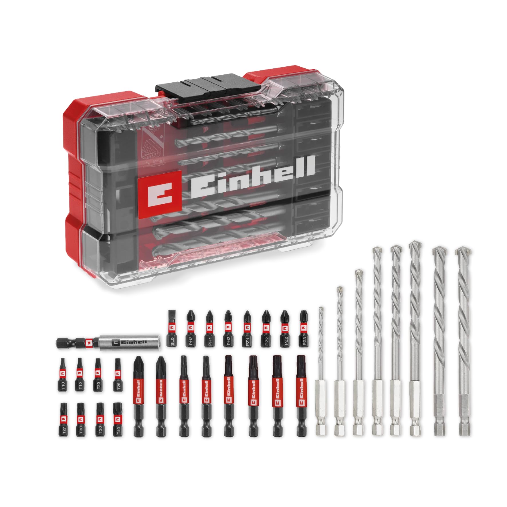 KIT Juego de 33 puntas y brocas para hormigón surtidas.