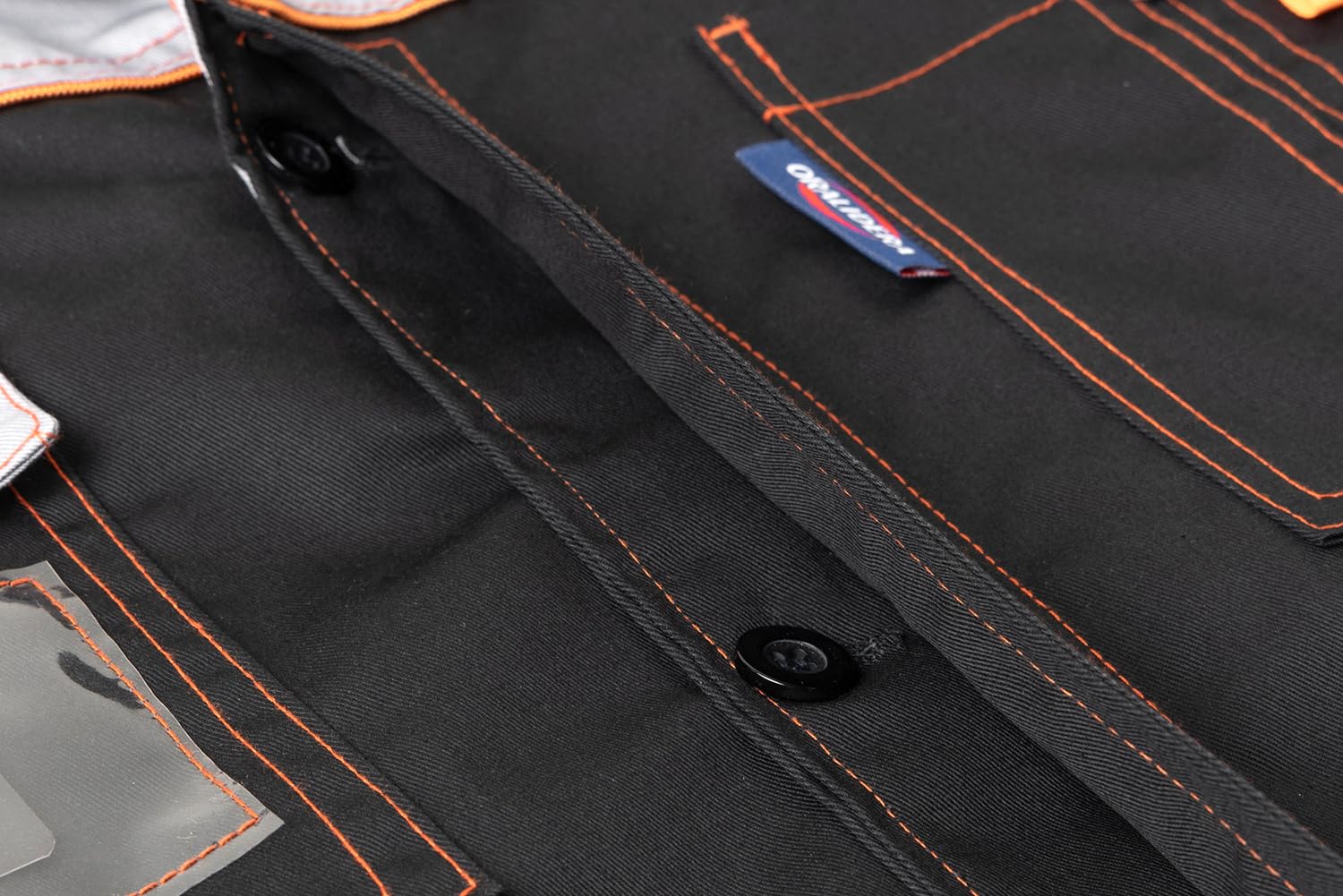 Bleu de Travail pour Homme Blouse de Laboratoire Artisan Atelier Veste de Travail de Manches Longues à Boutons Blouse d'atelier Lycée Bricolage