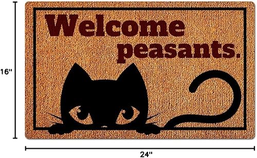 Miniatura 3 de Tapete divertido de bienvenida para los campesinos, tapete de bienvenida para amantes de los gatos, regalo de bienvenida a amigos, decoración del