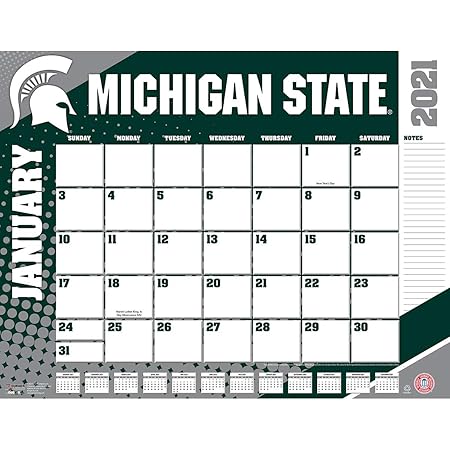Michigan State University Academic Calendar 2022 2023 Amazon.com : Turner Sports Michigan State Spartans 2021 22X17 Desk Calendar  (21998061565) : Office Products