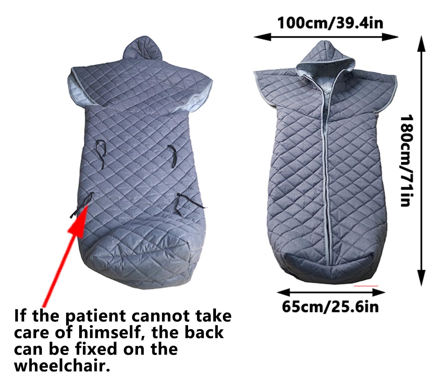 Manta Cálida para Silla De Ruedas, Impermeable, Resistente Al Viento, Capa con Capucha para Silla De Ruedas, Funda De Invierno para Silla De Ruedas, Manta Térmica De Viaje