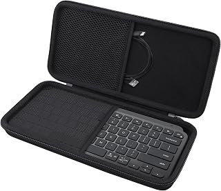 Hard Case for Logitech MX Keys Mini Wireless Keyboard, Black